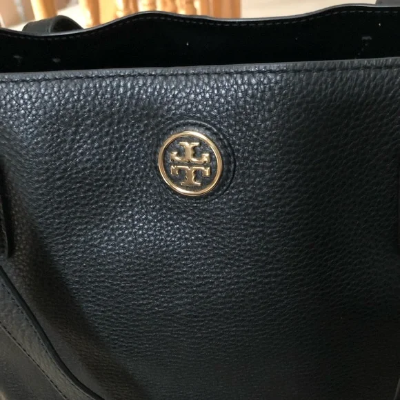 Brand new Tory Burch black leather tote - Picture 3 of 9